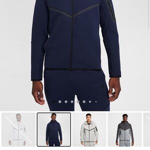 Nike Men's tech jacket navy blue NWT size small